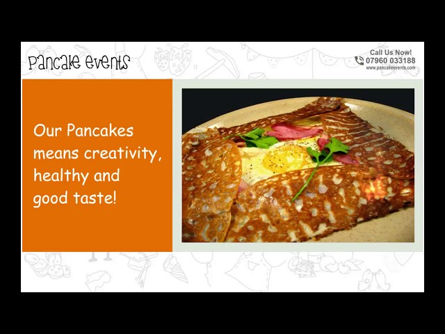 Wedding Catering Idea | Sweet & Savoury Pancakes - Cost Effective Caterer | London