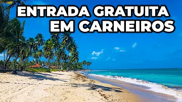 Quanto paga para entrar na Praia dos Carneiros?