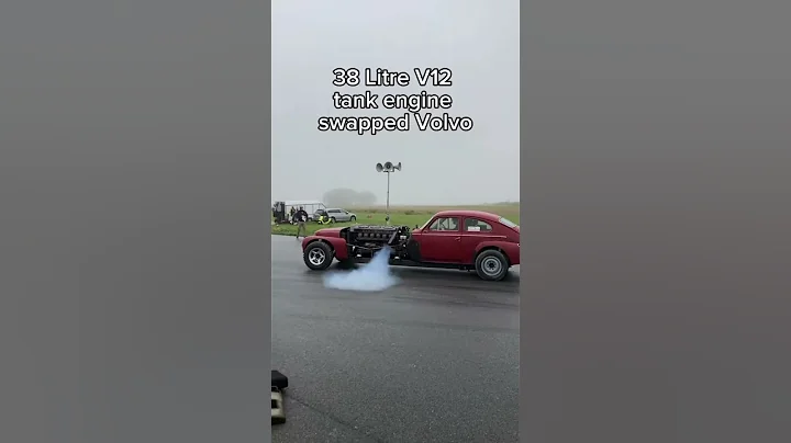 V12 tank engine swapped Volvo🗿 #volvo #tanks #v12