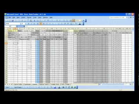 nhl player stats excel