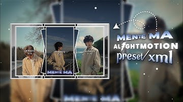 MENTE MA || Alightmotion || New Phonk ||Preset+XML || @j_editz-yt