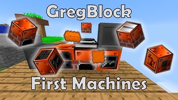🔧First Machines🏭 | Minecraft GregBlock