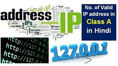 IP addressing part 4 in hindi | No. of Valid Ip address in Class A| by rohit shanu