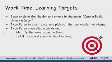 CMS shows what a virtual classroom with lesson looks like