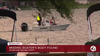 Body of missing boater found in Sylvan Lake, Oakland County deputies say