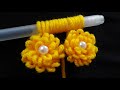 Hand Embroidery:Amazing Woolen Flower Idea With Pen/Loop Flower/Buttons