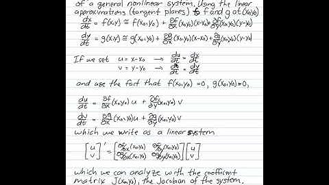 0501 The Linearization of a Nonlinear System