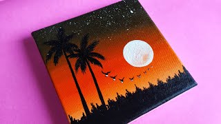 dream scenery painting // surreal fantasy moon abstract painting || ramkrushna arts