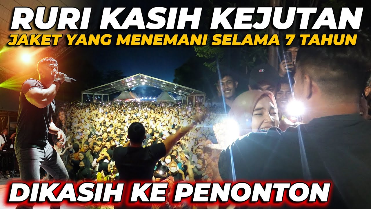 RURI KASIH KEJUTAN.. SAMPE KASIH JAKET KESAYANGAN KE PENONTON‼️