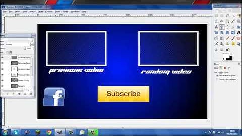 How to make a YouTube outro with Gimp