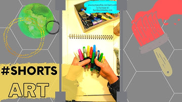 #Shorts Abstract Work with POSCA Markers on Mixed Media Artwork by David K. Austin