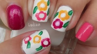 nail easy beginners basic flowers