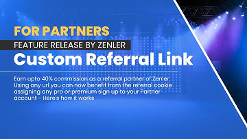 🚀 Zenler Feature Release for Partners - Custom Referral Link 🎉
