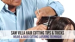 Weave & Back Cutting Layering Technique