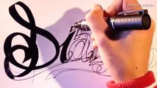 Como hacer letras 3D de graffitis faciles y sencillas