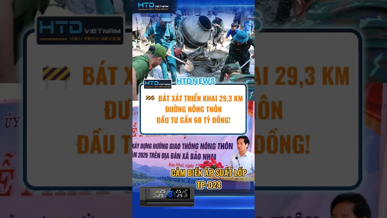 🚧  BẮT XÁT TRIỂN KHAI 29,3 KM ĐƯỜNG NÔNG THÔN, ĐẦU TƯ GẦN 60 TỶ ĐỒNG!