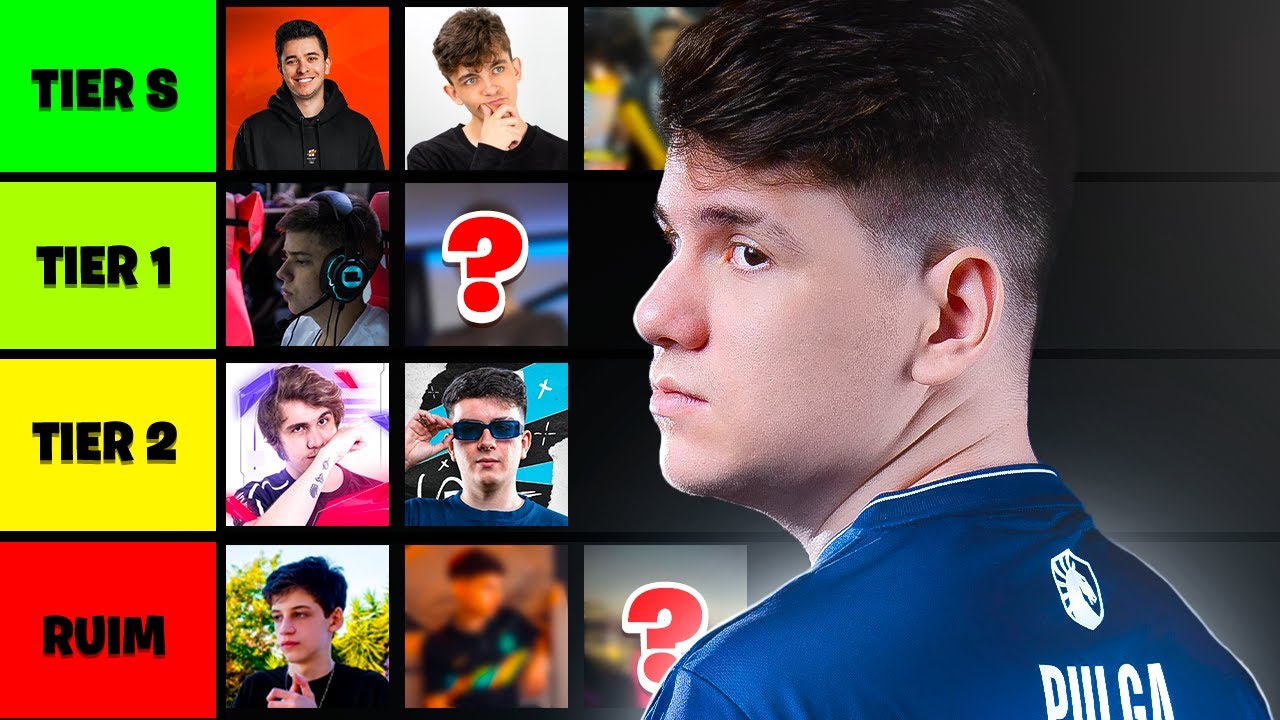 TIERLIST DOS MELHORES PLAYERS DO BRASIL! (do pior ao melhor)