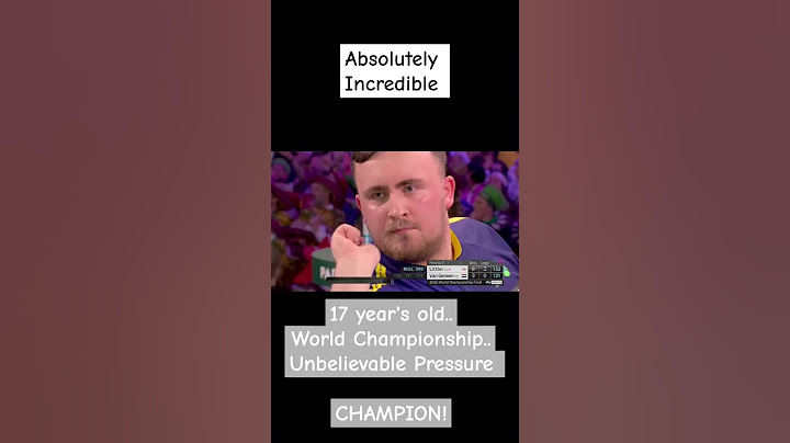 The incredible moment from earlier this year when Luke Littler became World Champion