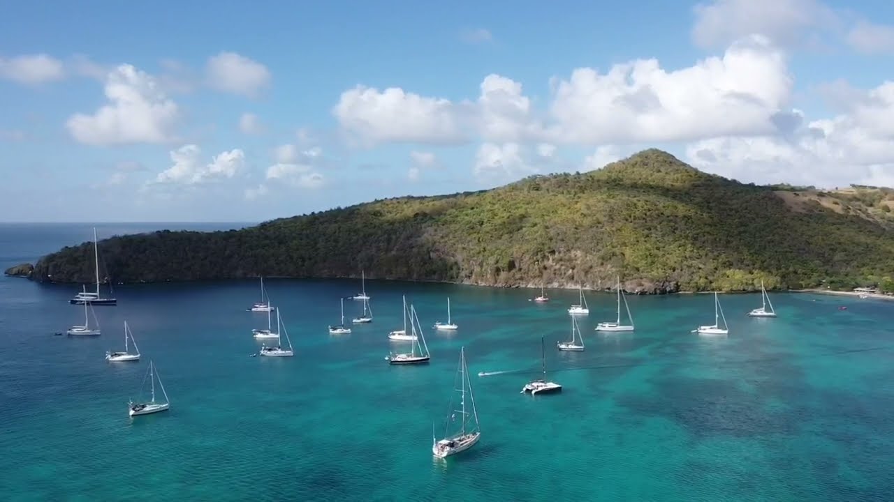 Chatham Bay Union Island Grenadines. Caribbean Windward Islands by Drone. Episode 3