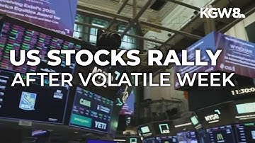 Stocks jump Friday, capping off Wall Street