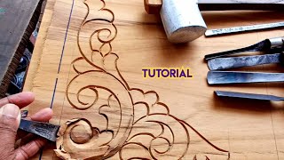 Carving tutorial in wood