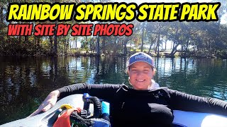 Rainbow Springs State Park campground review with site by site photos | Snorkeling at the Devils Den
