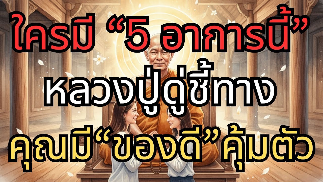 หลวงปู่ดู่ชี้ทาง ใครมี "5 อาการนี้" คุณมี"ของดี"คุ้มตัว