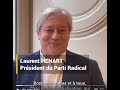 Prsentation du manifeste europen du parti radical par le prsident laurent henart