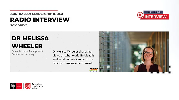 Radio Interview - Dr Melissa Wheeler on Joy Drive ...
