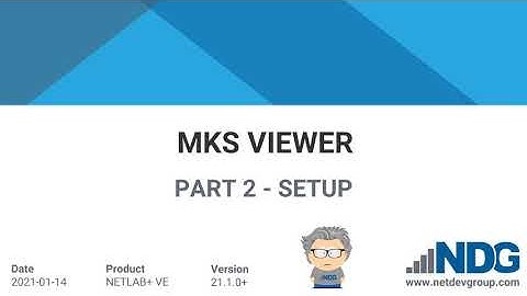NDG NETLAB+ MKS Viewer - Part 2 (Setup)