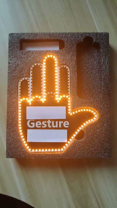 LED pour Voiture LumièRe Doigt d'honneur Voiture Gesture LED