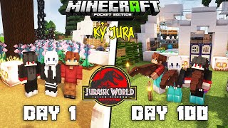 MÌNH CÙNG KiraMC Dương record SINH TỒN 100 NGÀY MINECRAFT CÔNG VIÊN KHỦNG LONG (JURASSIC WORLD)