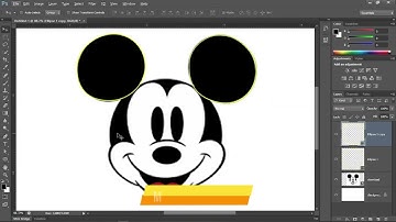 How to Create Micky mouse in Adobe Photoshop