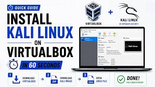 Install Kali Linux on VirtualBox in 60 Seconds | Cybersec 101 | 02 Kali Linux Virtualbox Setup No Experience Needed 2025