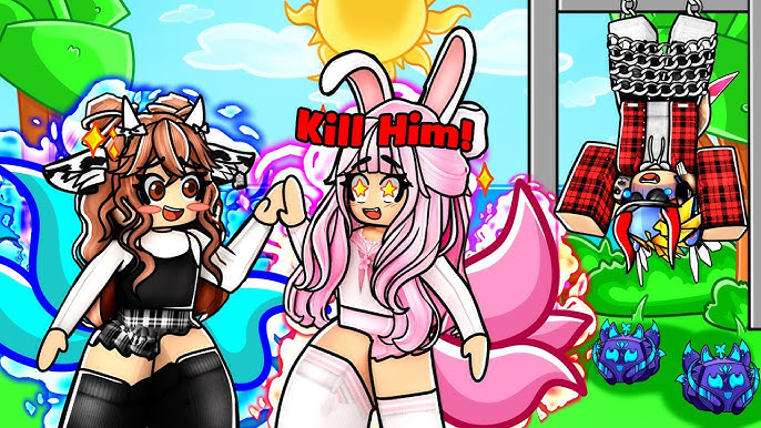 My gf made this art with both of our avatars : r/roblox