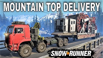 SNOWRUNNER MOUNTAINTOP DELIVERY FLOODED FOOTHILLS GAMEPLAY YUKON