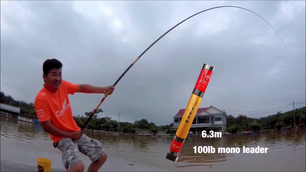 Natural Exotic Big Fish Pole Rod Game Battle 
