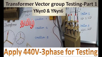 Transformer vector group testing Part-I | Transformer Vector Group Ynyn0 & Ynyn6 Testing Method