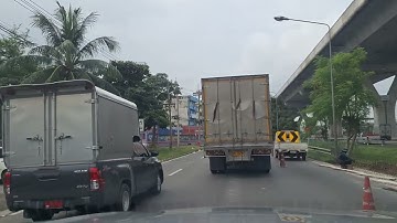 09.39 AM.On RAMA ll Road.INTERCHANGE MAHACHAI to INTERCHANGE BAN PHAEO