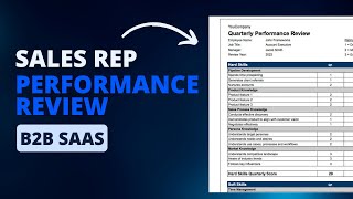 How to Run a Sales Rep Performance Review