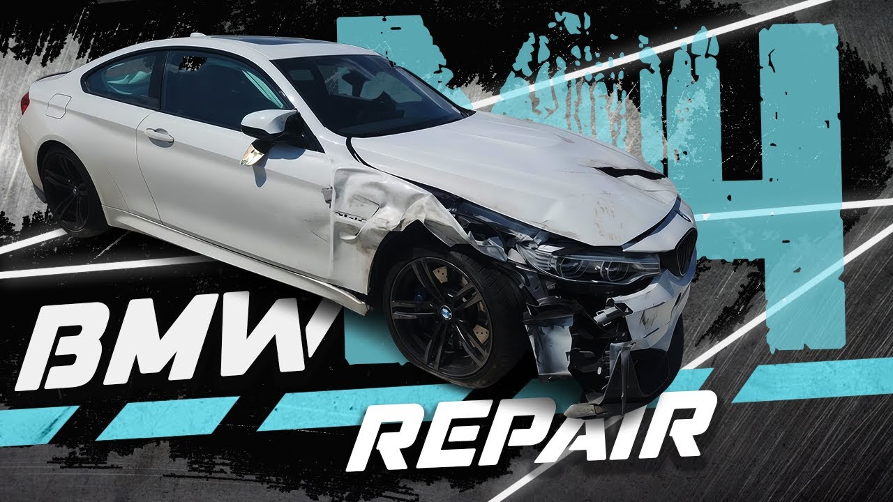 Crashed BMW M4 Repair. Ремонт разбитого BMW M4.