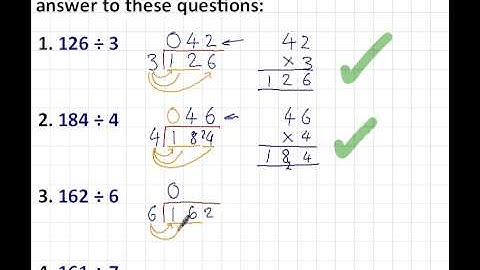 Short Division - 3 digits by 1 digit