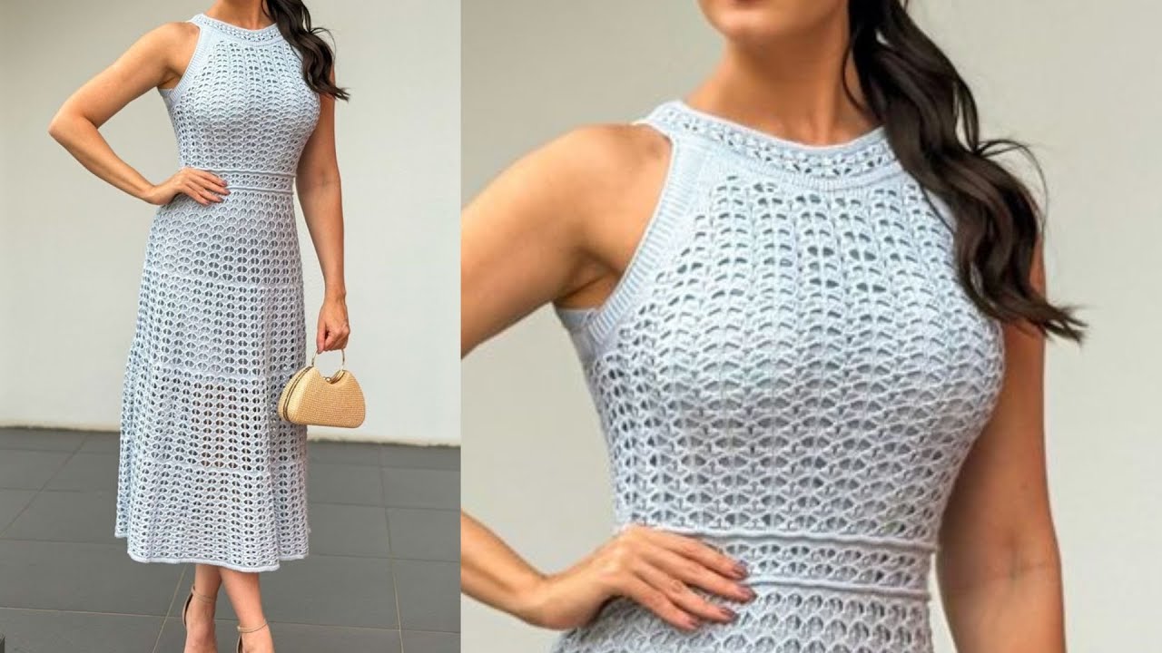 VESTIDO DE CROCHE FESTA 2025 #VESTIDODECROCHE #VESTIDOFESTA #modacroche