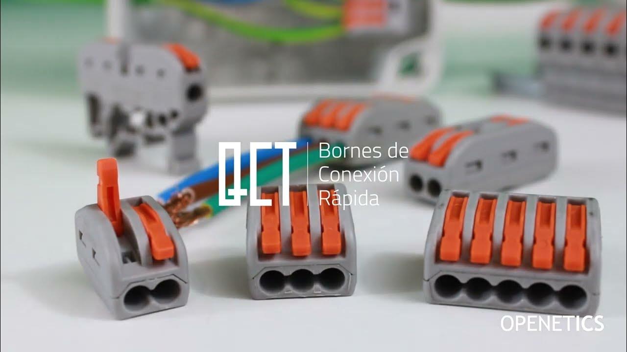 Bornes eléctricos QCT de conexión rápida para cualquier tipo de conductor 