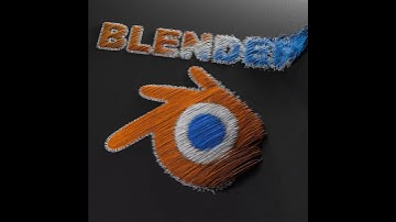 Text Logo Embroidery B - Blender Geometry Nodes 4.0; Noding-Product
