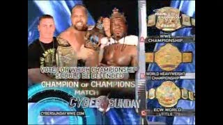 Cyber Sunday 2006 Champion Of Champions Promo