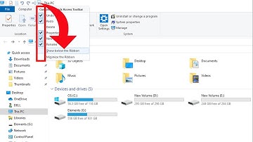 Customize Quick Access Toolbar in File Explorer