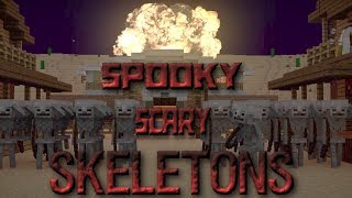 Spooky Scary Skeletons (remix) | Music Video (Minecraft Animation)