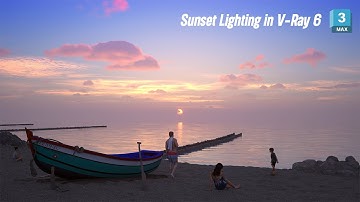 V-Ray Tutorial | Sunset Lighting in 3ds max | V-Ray lighting tutorial |  | project file free