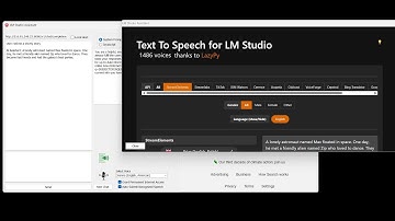 LM Studio Speech To Speech - 1400 Voices 90 Languages No Code
